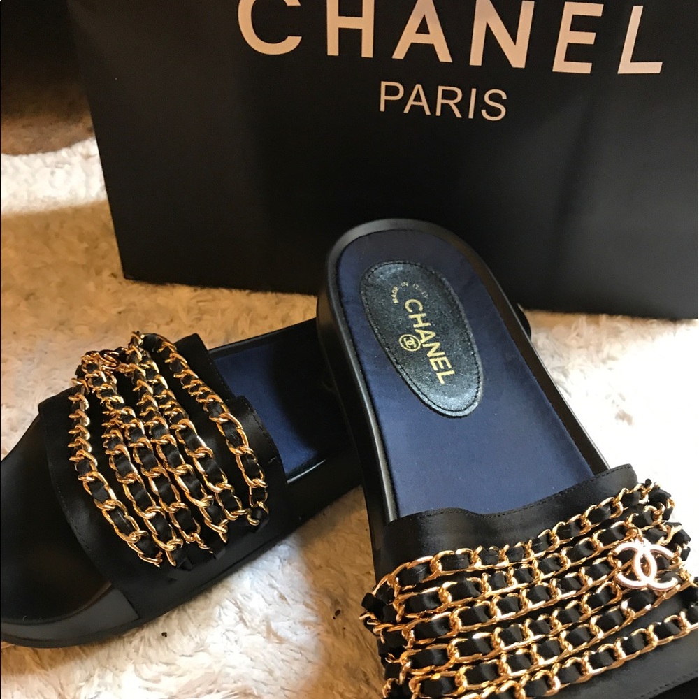 Chanel inspired sandals