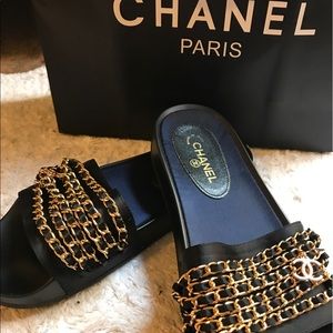 Chanel inspired sandals