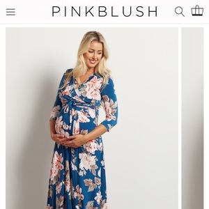 Maternity wrap dress