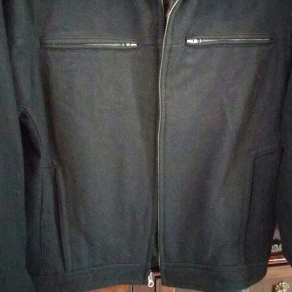 Men's GUESS Black Wool Jacket NWOT