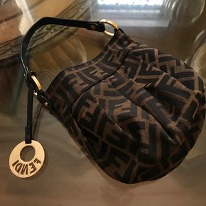 Fendi chef brown Zucca  mini tote