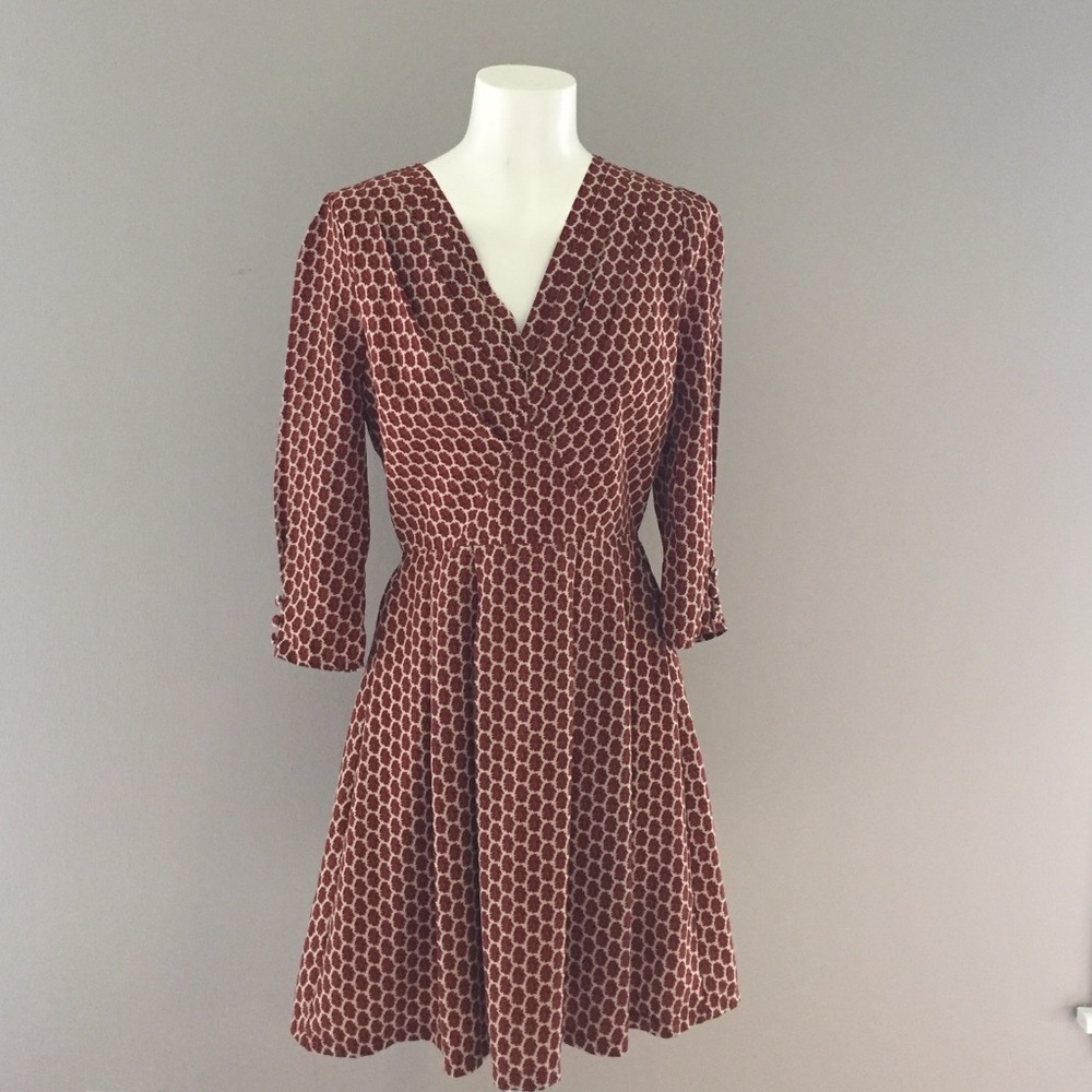 Vintage inspired fit and flare secretary dress