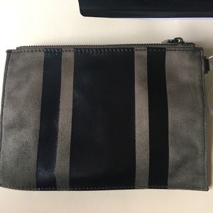 Suede wristlet