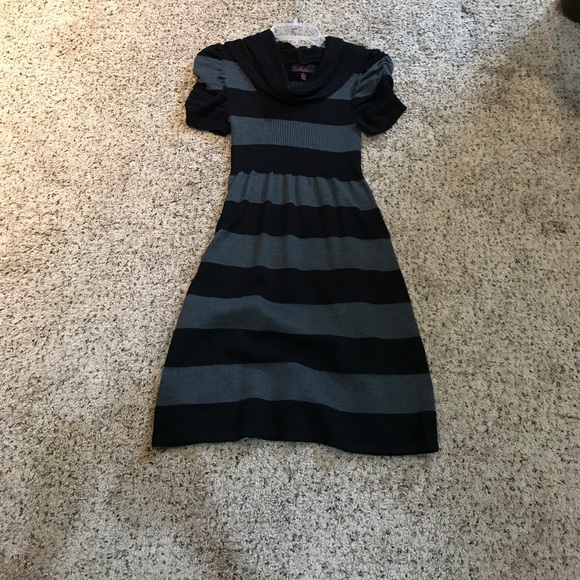 Takeout Dresses & Skirts - Black and grey sweater dress