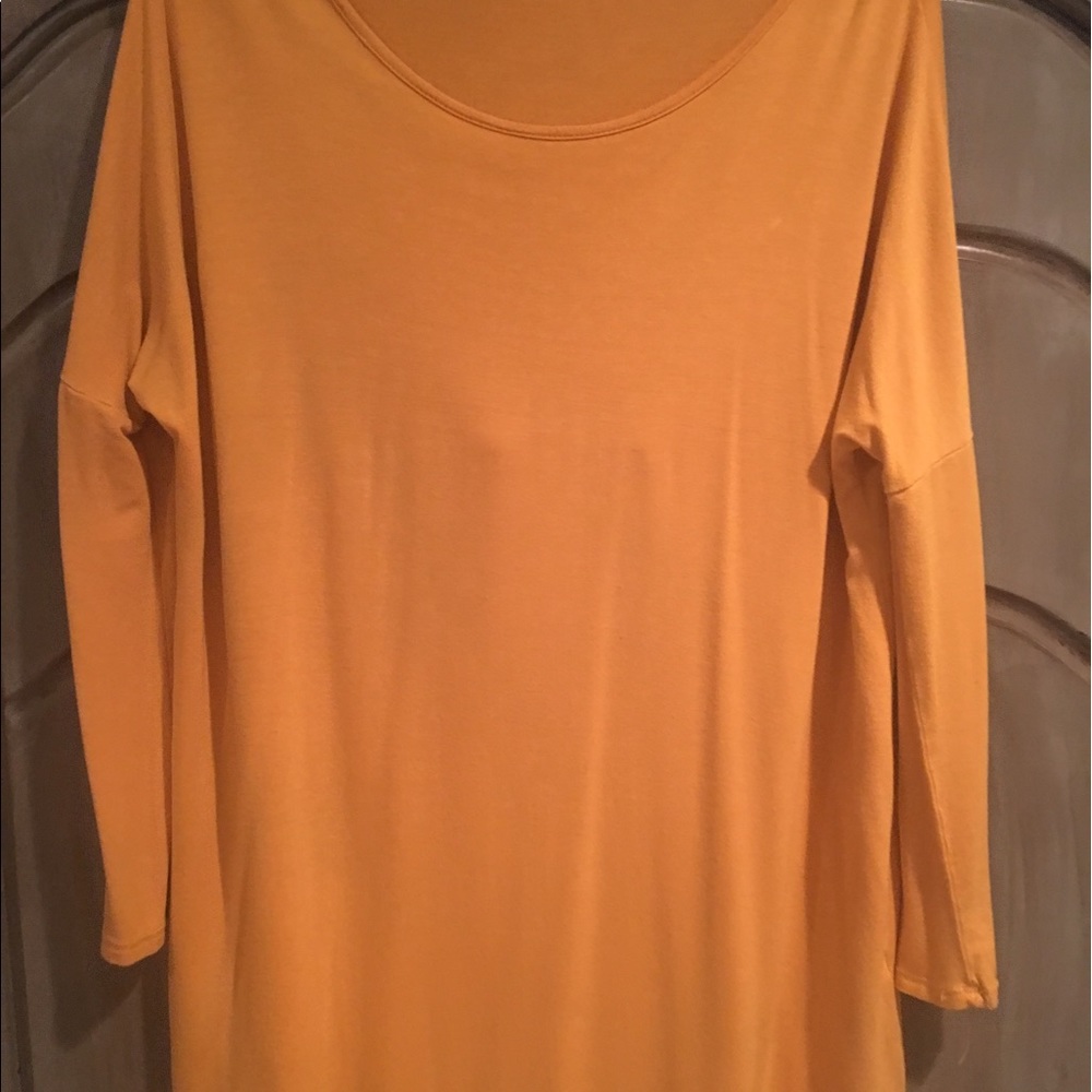 Mustard color tunic size Large