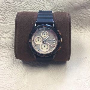 Black Fossil watch