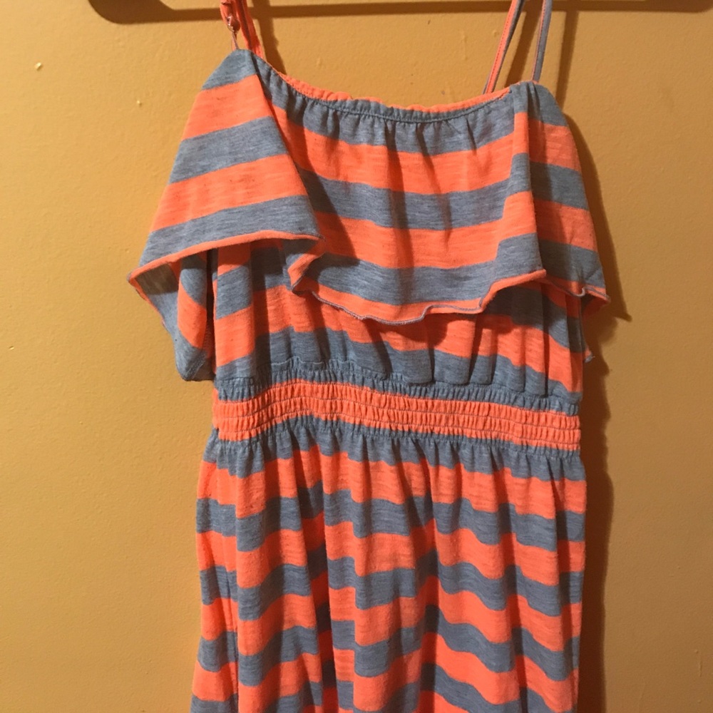 Orange & Grey Sundress
