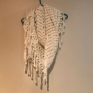 White Frill Infiniti Scarf