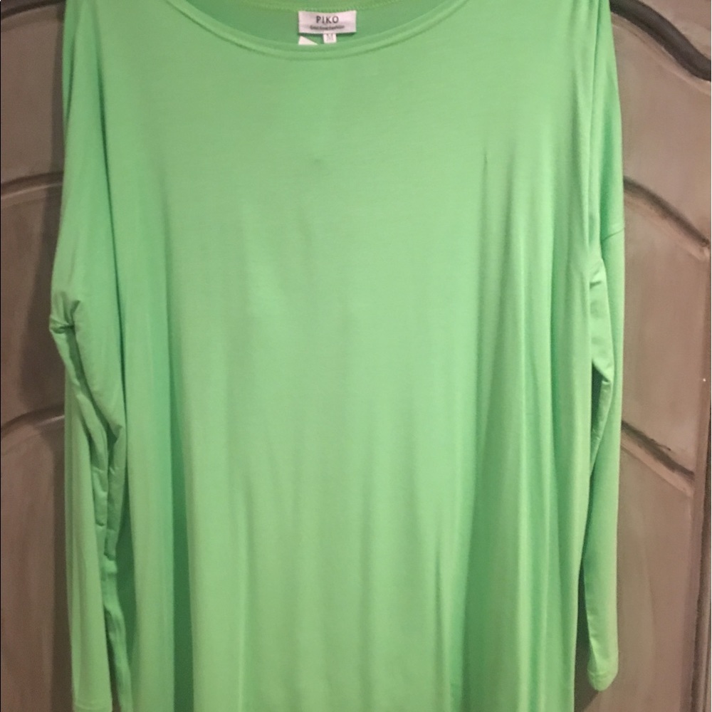 Piko lime green long sleeve
