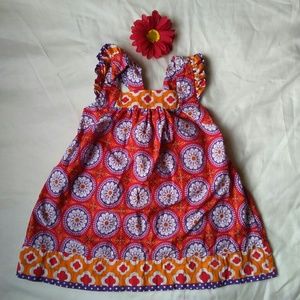 Little Girls Flower Printed Summer Dress