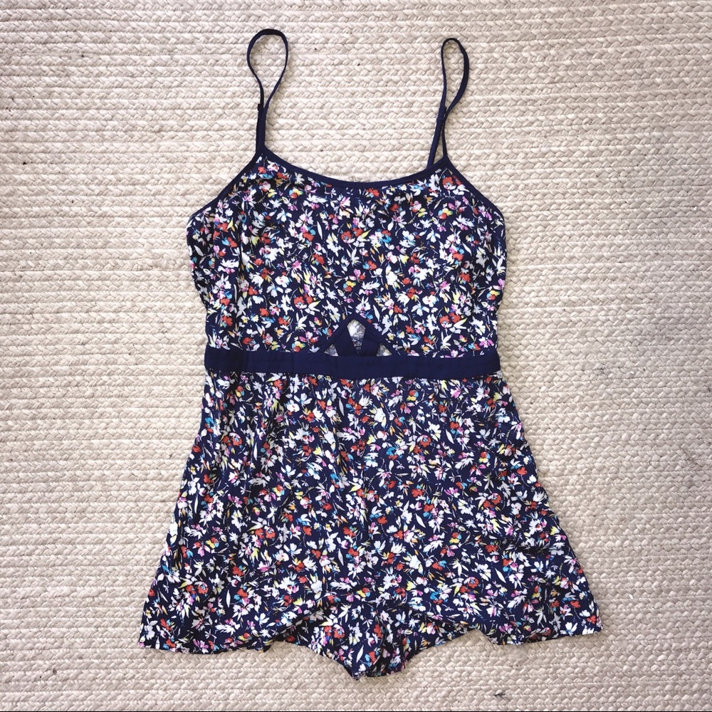 Floral Cutout Romper! L