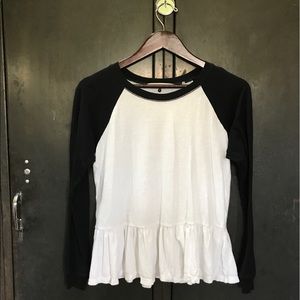 Rebecca Taylor Ruffled Raglan Shirt