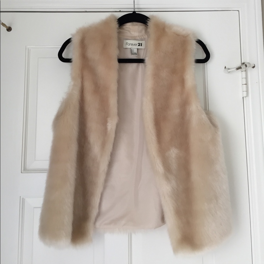Faux fur vest