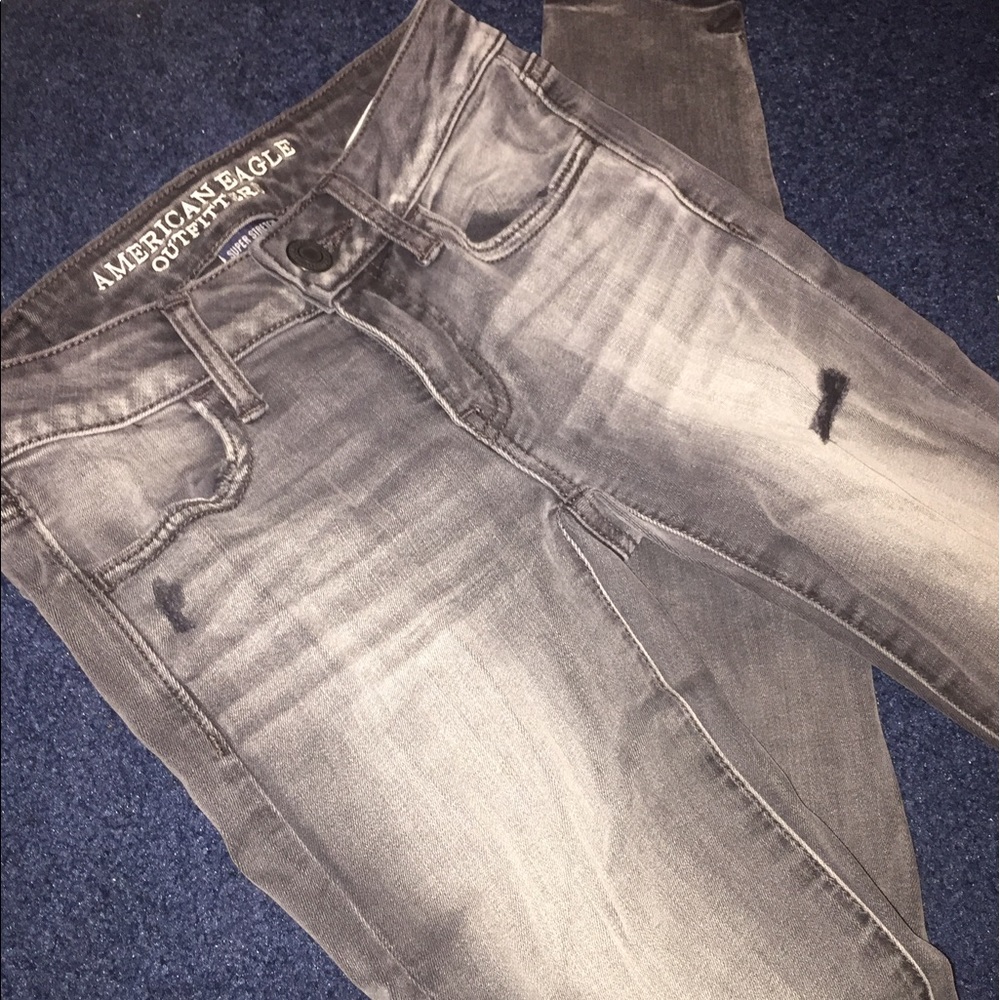 american eagle skinny jeans distressed