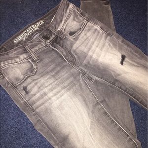 american eagle skinny jeans distressed