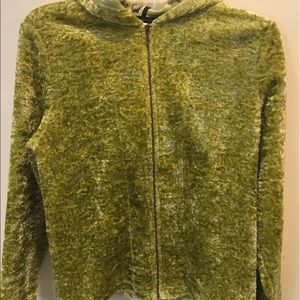 Detailed Hooded Chico's Zip Jacket