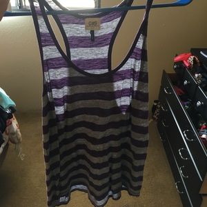 Purple and gray tank
