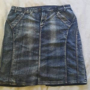 Washed Denim skirt
