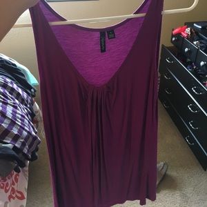 Silky purple dress tank top
