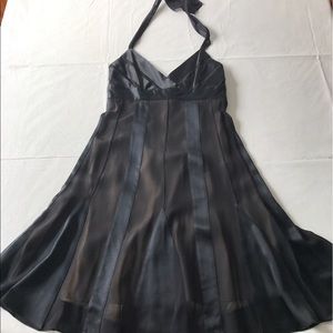 BCBG MAXAZRIA black halter top dress