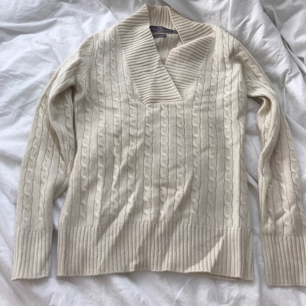 Cream cashmere sweater