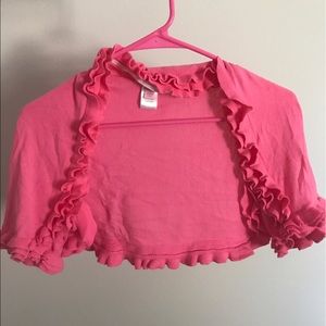 Lilly Pulitzer Pink Phoebe Crop Sweater Shrug