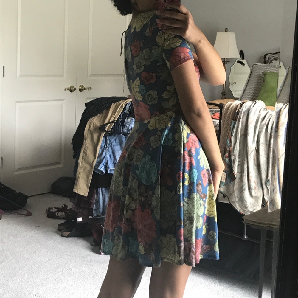 Moon Collection floral skater dress