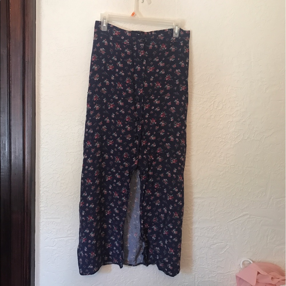 LA Hearts floral maxi skirt