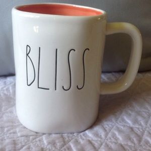 Rae Dunn Bliss Mug with Coral Interior
