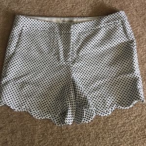 Scalloped bottom shorts