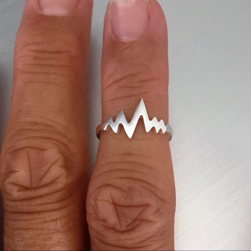 Sterling Silver Heartbeat Toe Ring - image 4