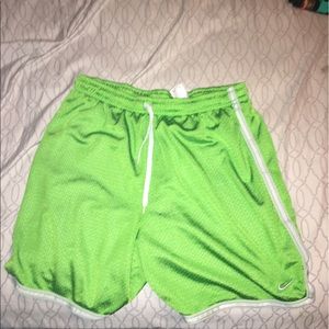 Light green Nike shorts