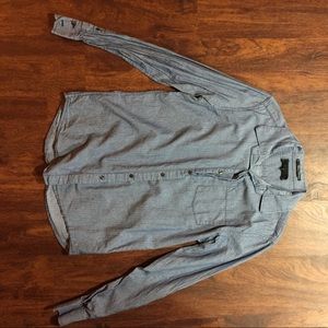 21 men Blue Casual Button Shirt