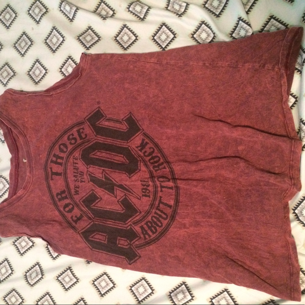 AC/DC acid wash tank top