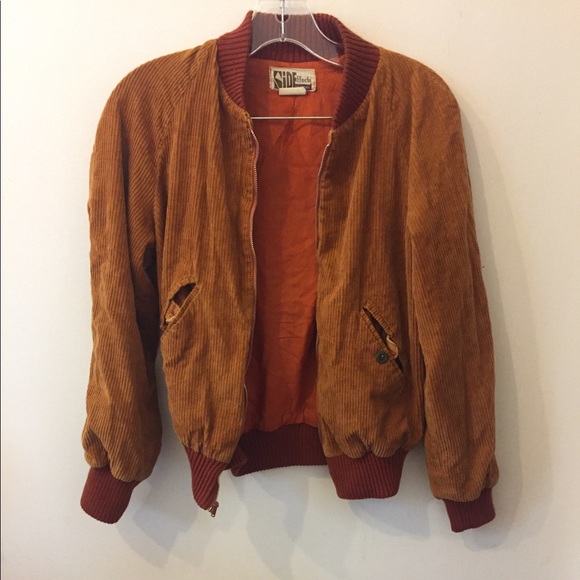 Jackets & Blazers - Burnt orange corduroy bomber jacket