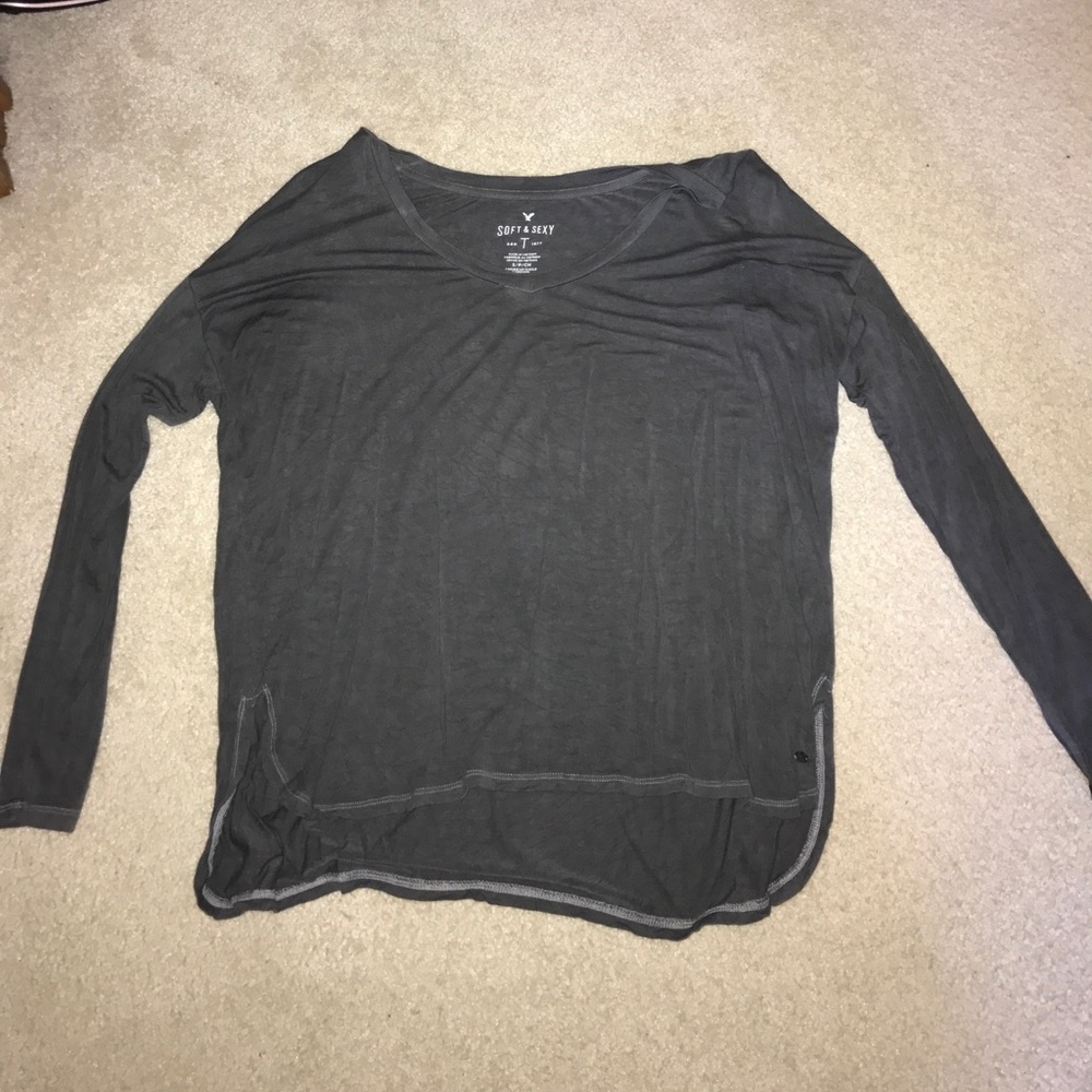 Dark Gray American Eagle Long Sleeve