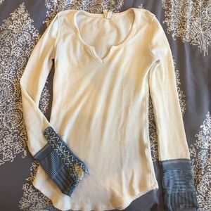 Free people long sleeve shirt