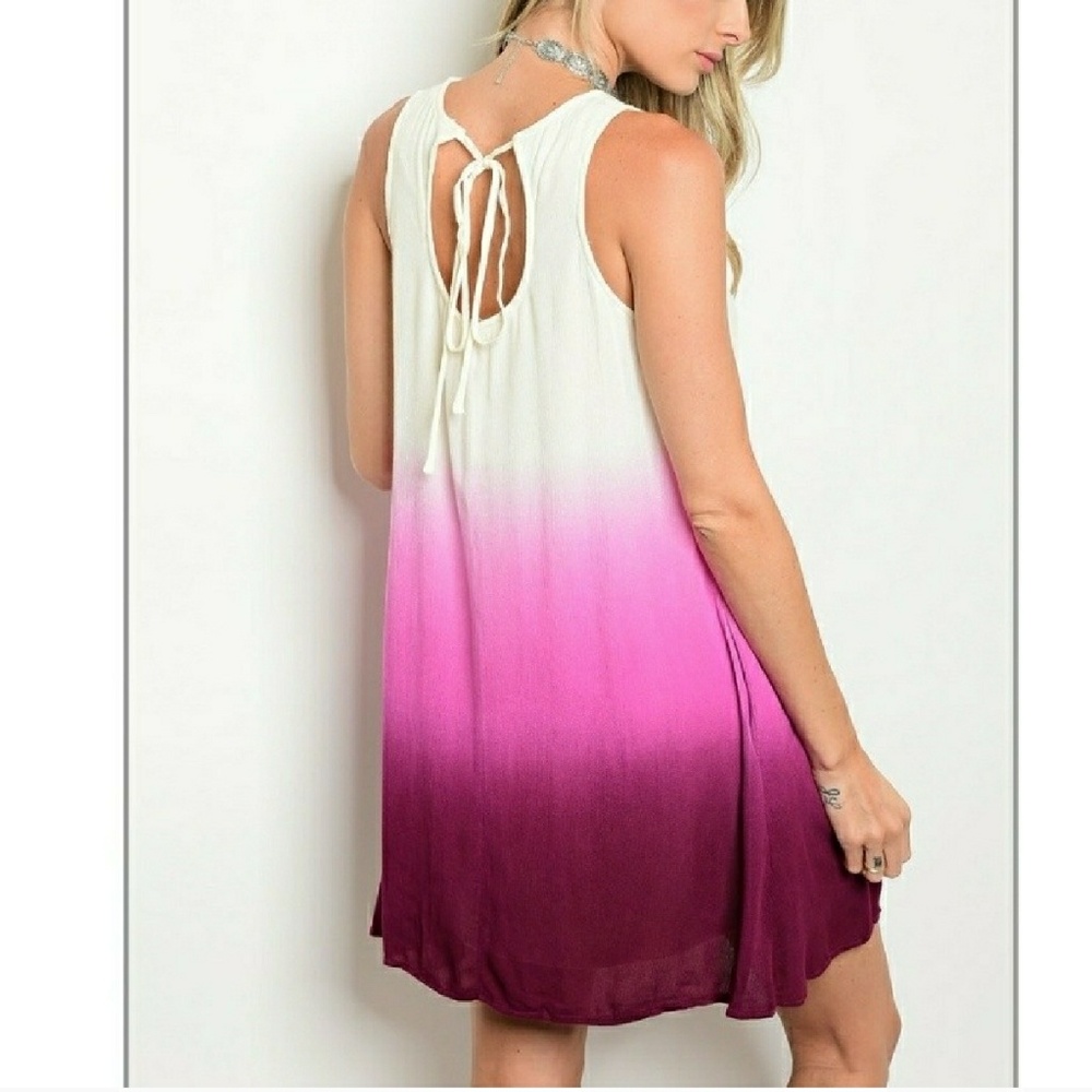 "KELLY " Ivory Magenta Ombre๐๐ - Picture 2 of 5