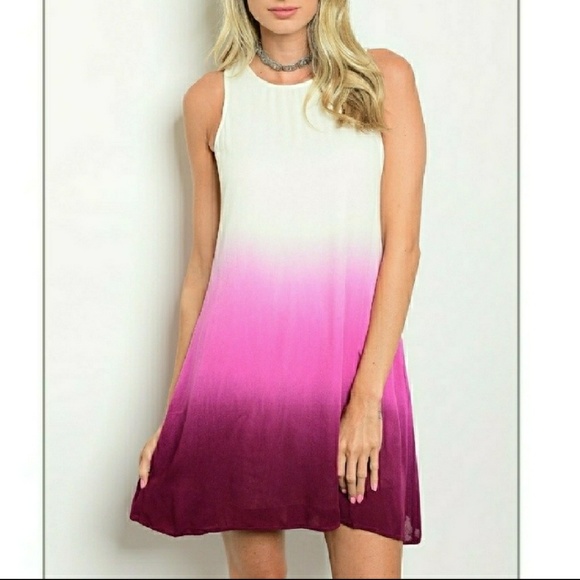 "KELLY " Ivory Magenta Ombre๐๐ - Picture 4 of 5