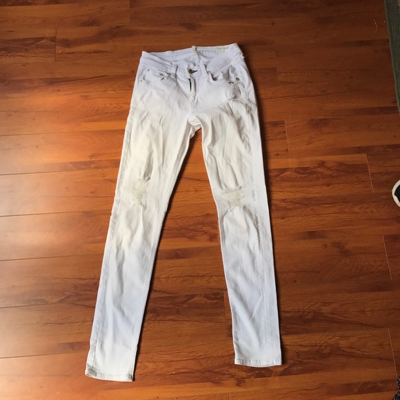 WHITE RAG  & BONE JEANS. DASH SLOUCHY SKINNY. - Picture 1 of 3