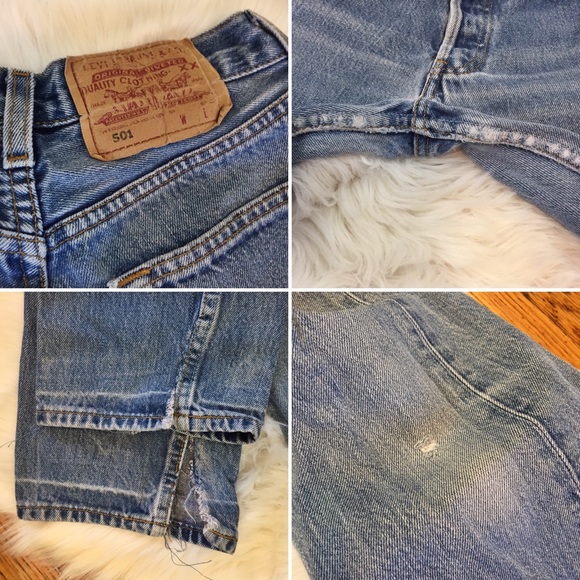 🚫SOLD🚫🌸Vintage 501 Perfectly Distressed Levi's - Picture 7 of 7