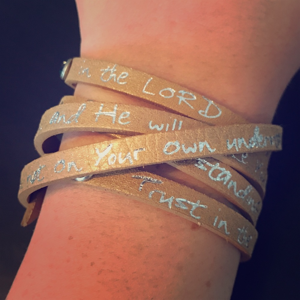 Good Work(s) wrap bracelet.