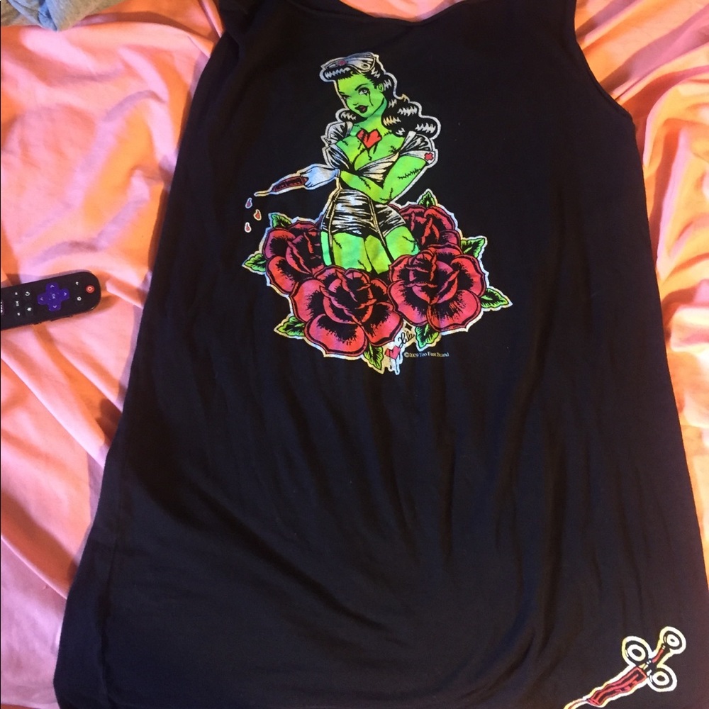 Too fast brand black nurse dress size xl