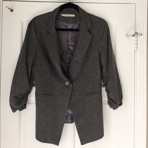 Gray boyfriend blazer