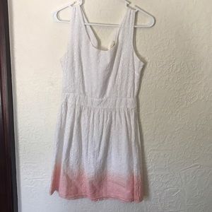 Dip dye eyelet dress
