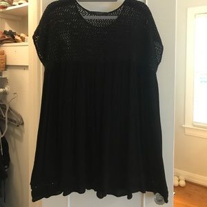 black swing dress