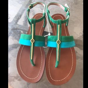 Tory Burch sandals.