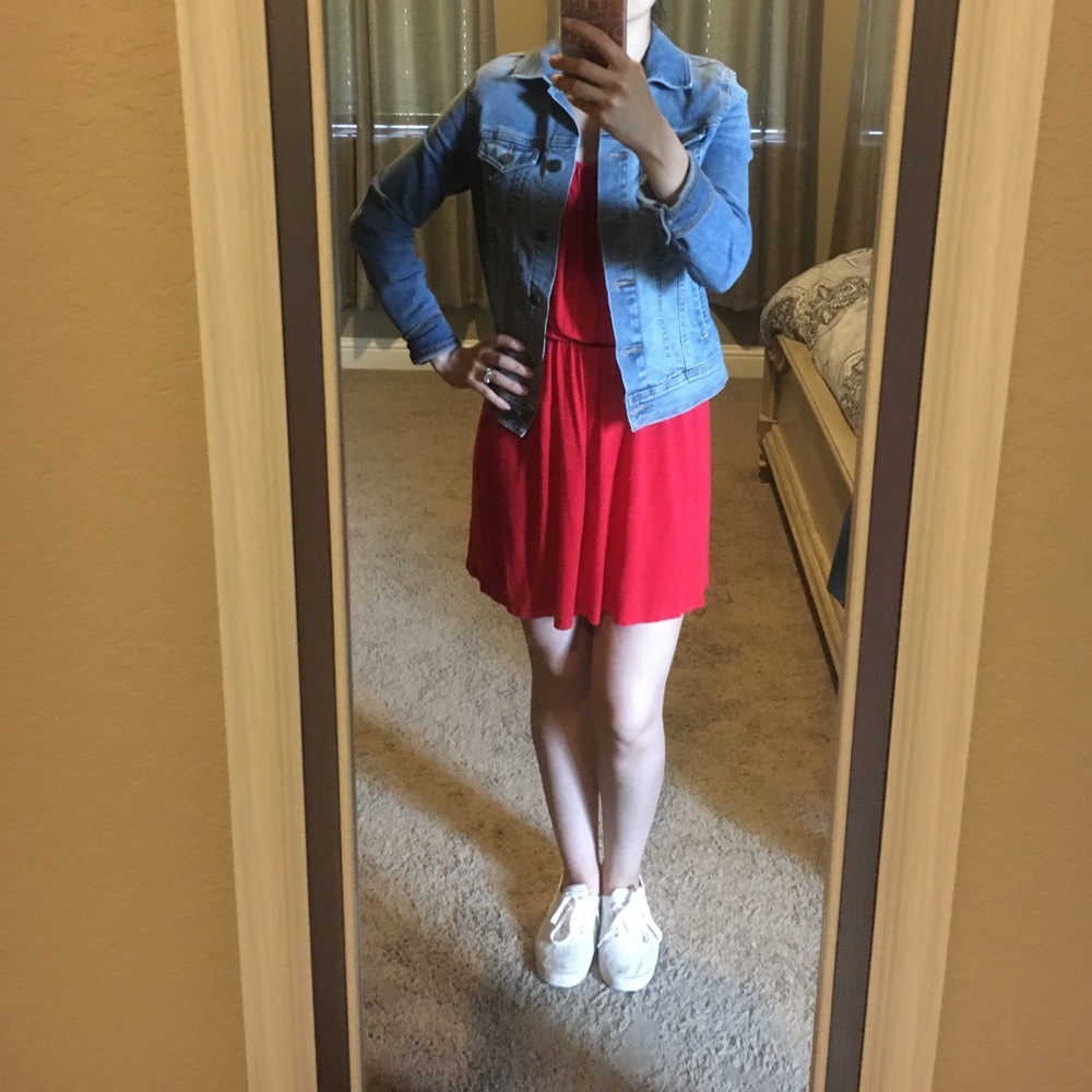 Elastic waistband dress 👗 - Picture 3 of 4
