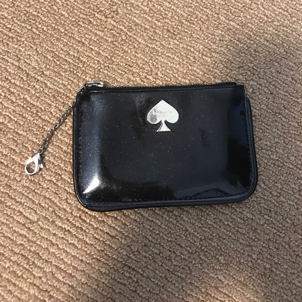 Sparkling dark brown Kate space coin purse