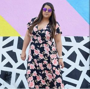 FLORAL Print Maxi Dress